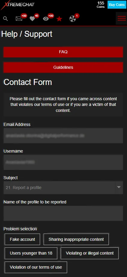 report a profile 2 step
